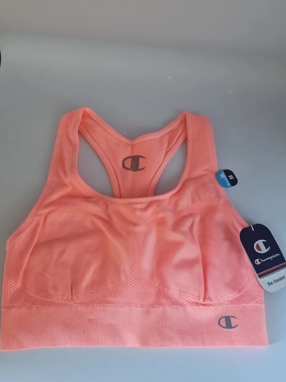 Champion ✨ Infinity Racerback Sports Bra Large Pink Bow 2900